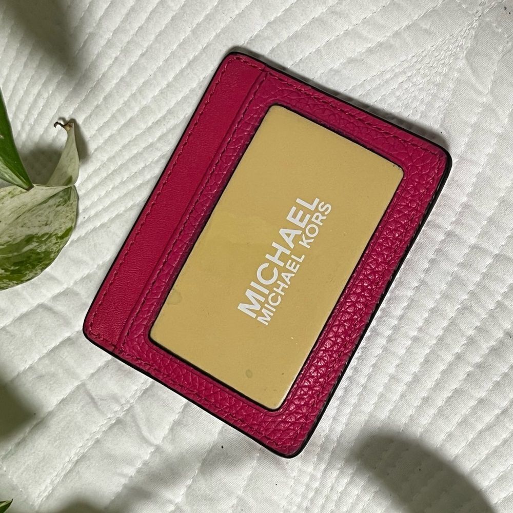 NWT Michael Kors Pink Card Holder - Picture 4 of 12